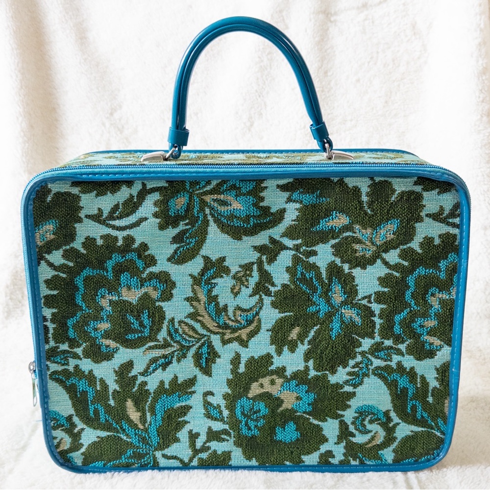 Floral Blue and Green Women's Bag - Picture 9 of 9
